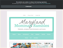 Tablet Screenshot of mommarambles.com